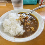 そば処 大塚 - 小盛りカレーをセット