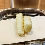 天ぷら 正心庵 - ⑥長芋｡軽めに揚げてある