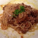 ＢＪｃａｆｅ - いつものボロネーゼクラシコ。今日は粗挽き肉が大きめでしたw