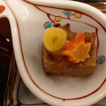 びすとろ菜 - 焼胡桃豆腐　銀杏　金時人参　りんご味噌