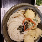 饂飩とお酒 からほり きぬ川 - とり天ぶっかけ980