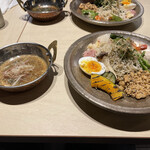 SPICE GATE - 京風スパイス朝定食
      サバとみょうがの冷やし出汁カレー 1300円
      （ - 小盛に変更 50円）