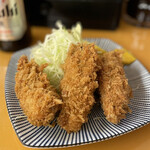 とん汁と玄米の店 檍食堂 - カキフライ定食¥1500の牡蠣