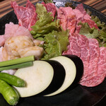 焼肉 膳 - 肉盛 2人前 ¥4.180(税込)