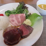 あおいファーム Guest House - 欲張りセット定食（コーヒー付き）1,350円
