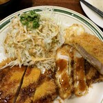 かつれつ四谷たけだ - 肉増しもち豚ロースカツ定食