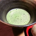 粟 - 別注文：粟生についている抹茶