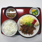 鈴竹食堂 - 富士市中里･鈴竹食堂「焼肉定食」900円[ミサワホームセラミック静岡支店編]