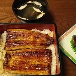 日本料理 梅林 - うなぎ定食（3780円）うな重　かしら焼き　肝吸い