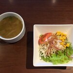 近江牛ダイニング OKAKI - スープ＆サラダ