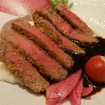 象印食堂 - 一の重国産牛ヒレ肉のカツレツ ～デミ味噌ソース仕立て～