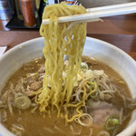 らー麺 ふしみ - 麵はこんな感じ