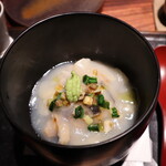 きう - 鰻、バルサミコしゃり、蕪裏ごし