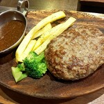 ステーキハウス インディアンズ - あらびきハンバーグ