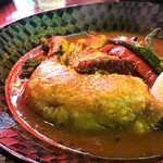 SOUP CURRY＆HAMBURG　龍祈（TATSUKI） - チキンベジタブルカリー ￥1400