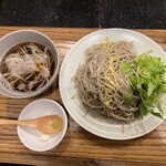 蕎斬 - 温製つけ蕎麦+セリ