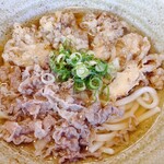 踊るうどん - 肉まいたけ天うどん③