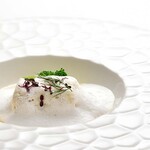 メインダイニング - 【公式HP】川奈コーストディナー：白身魚と海老のムース　クッサン仕立て