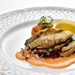 メインダイニング - 【公式HP】クラシック復刻ディナー：活アワビのステーキ 川奈ホテル特製雲丹風味のクリームソース