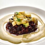 メインダイニング - 【公式HP】川奈ディナー：煮アワビと修善寺黒米のリゾット