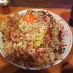 小ラーメン+汁なしそば+ニンニク