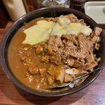 丼達 - 「チーズ丼達カレー」850円+「超人(肉3倍)」330円