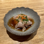 天ぷら たけうち - 1時間前にしめたカワハギ