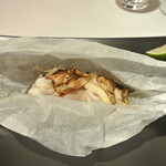 リストランテ カノフィーロ - 真鯛と真ダチ、松茸のカルトッチョ２