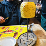 シュラスコB - 最後に焼きパイナップル