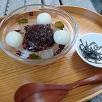 とらや工房 - あんみつ、単品で800円。