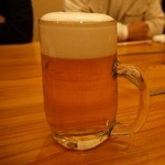 露石 - 生ビールで乾杯です