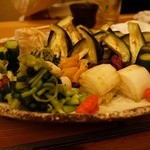 露石 - お漬物盛り合わせ