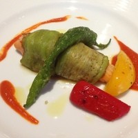 リストランテ ペガソ - 赤茄子の炭火焼き、時しらず、甘長唐辛子