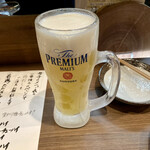 Obanzai Yaichi - 生ビールはキンキンです。2杯飲んじゃった
