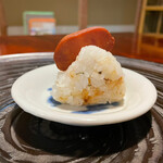 温石 - 自家製からすみおにぎり