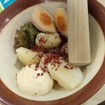 串カツ田中 小伝馬町店 - 自分で作るポテトサラダ