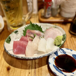 Izakaya Yaeyamamura - おさしみ盛り合わせ 梅 980円