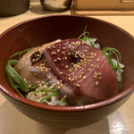 饗 くろ喜 - 鰤刺身めし（350円）2022.10