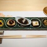 渋谷 すし仙 - 前菜5点盛