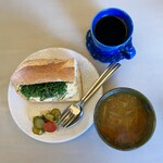SUNDAY JAM's CLUB - 和風玉子サンド スープ付きと深煎りドリップコーヒー