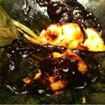 神保町 傳 - どんどん食べていくと、皿の底には田楽味噌が～。