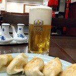 順香 - ２杯目のビール＆餃子（2022年10月）