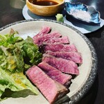 BEER CAFE CENTO ANNI - 山形牛イチボ肉のタリアータステーキ