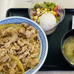 Yoshinoya - 牛丼アタマの大盛＋ポテサラセット