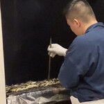 勢麟 - 鰻の蒲焼き中　脂落としの串刺しが神業