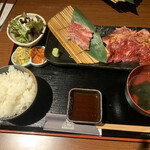 Nikushou Gyuuko - 焼肉三種食べ比べランチ