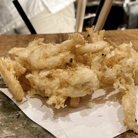 浅草 ひら山 - 白海老かき揚げ