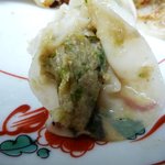 ラーメン・餃子 大勝 - 餃子の中身（デジカメ）