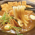 玉川 - 豊橋カレーうどん(ロースカツトッピング)