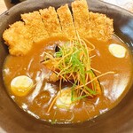 玉川 - 豊橋カレーうどん(ロースカツトッピング)